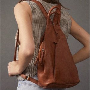 NWT We The Free Convertible Sling Leather Backpack Purse